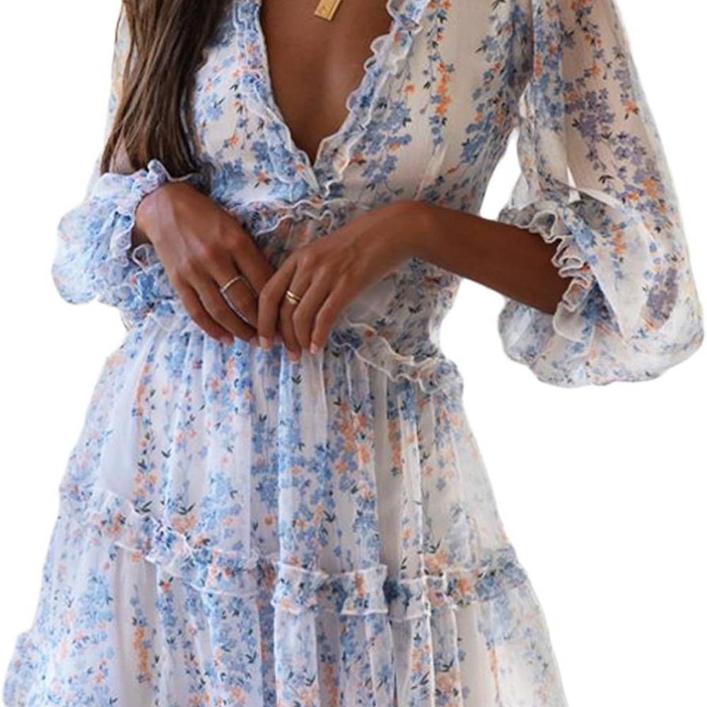Floral Ruffle Dress